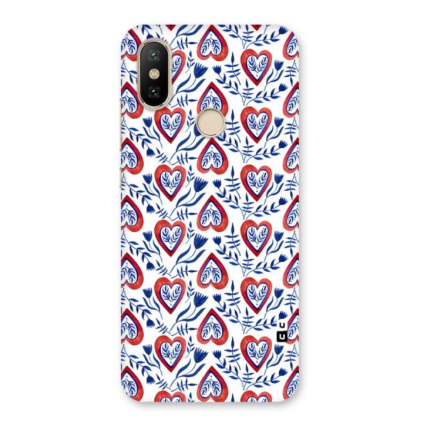 Wrapping Hearts Pattern Back Case for Mi A2