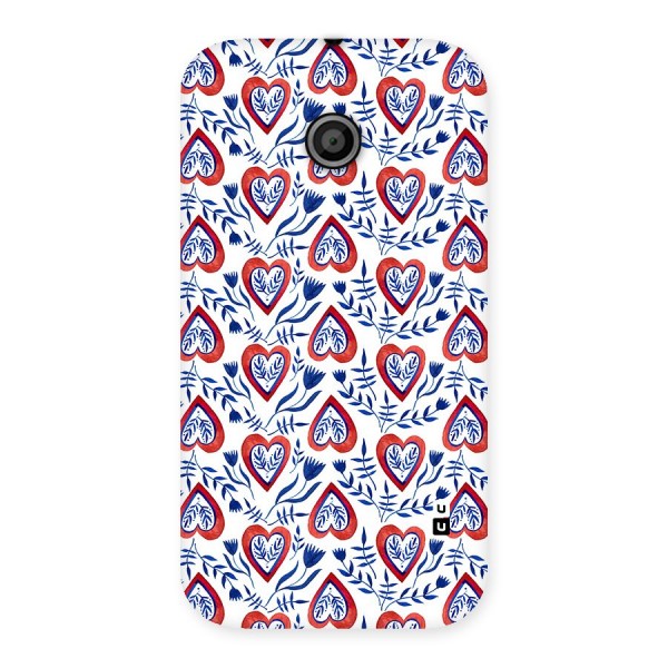 Wrapping Hearts Pattern Back Case for Moto E