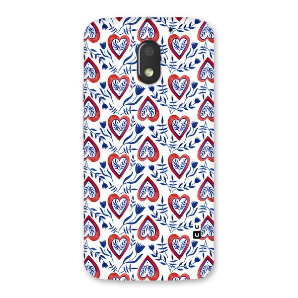 Wrapping Hearts Pattern Back Case for Moto E3 Power