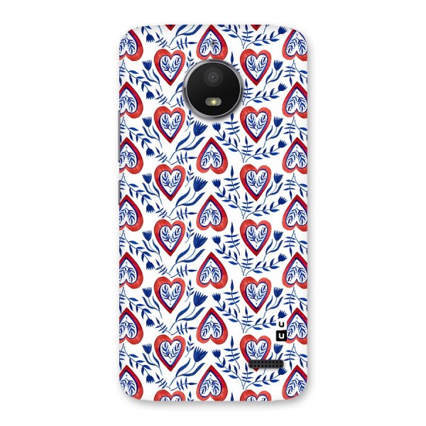 Wrapping Hearts Pattern Back Case for Moto E4