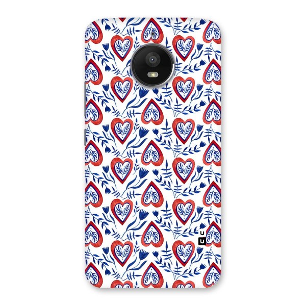 Wrapping Hearts Pattern Back Case for Moto E4 Plus