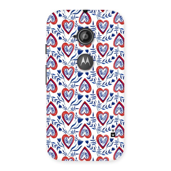 Wrapping Hearts Pattern Back Case for Moto E 2nd Gen