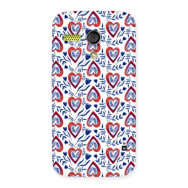 Wrapping Hearts Pattern Back Case for Moto G