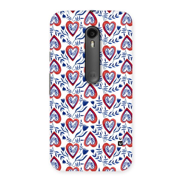 Wrapping Hearts Pattern Back Case for Moto G3