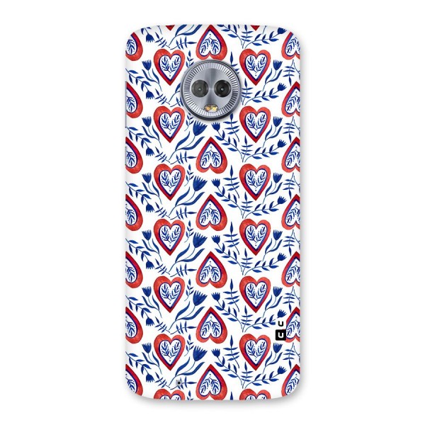 Wrapping Hearts Pattern Back Case for Moto G6