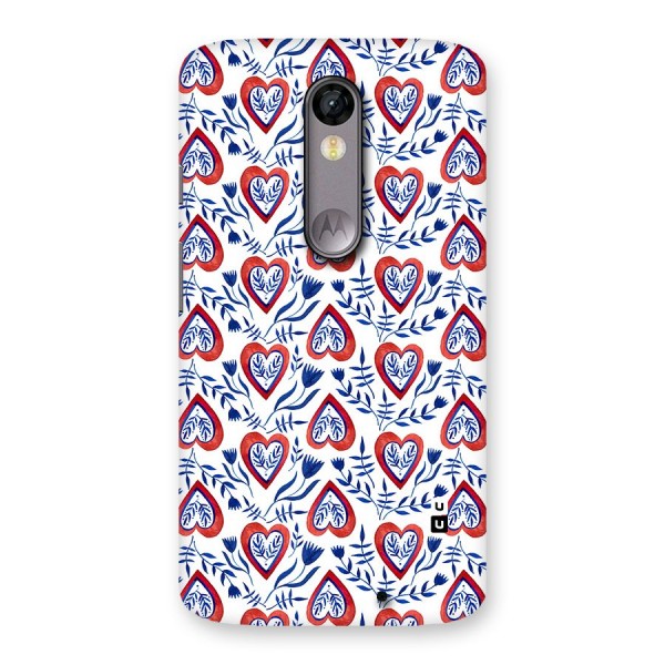 Wrapping Hearts Pattern Back Case for Moto X Force