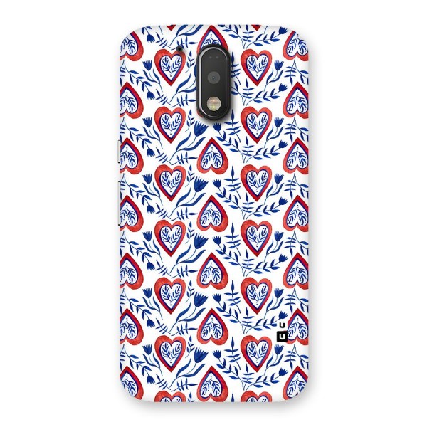 Wrapping Hearts Pattern Back Case for Motorola Moto G4