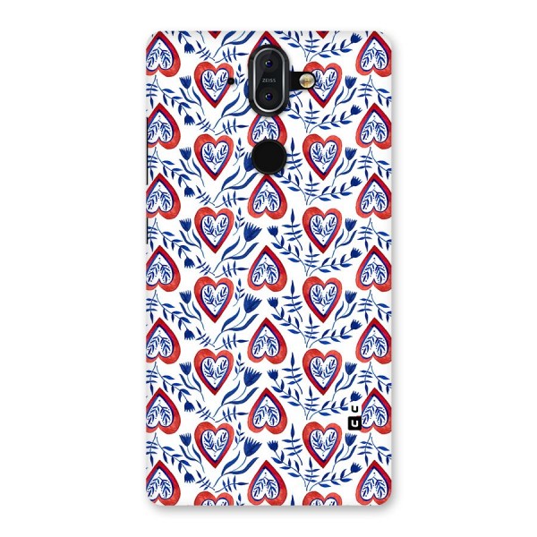 Wrapping Hearts Pattern Back Case for Nokia 8 Sirocco