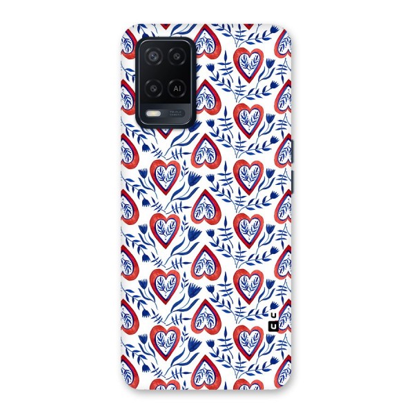 Wrapping Hearts Pattern Back Case for Oppo A54