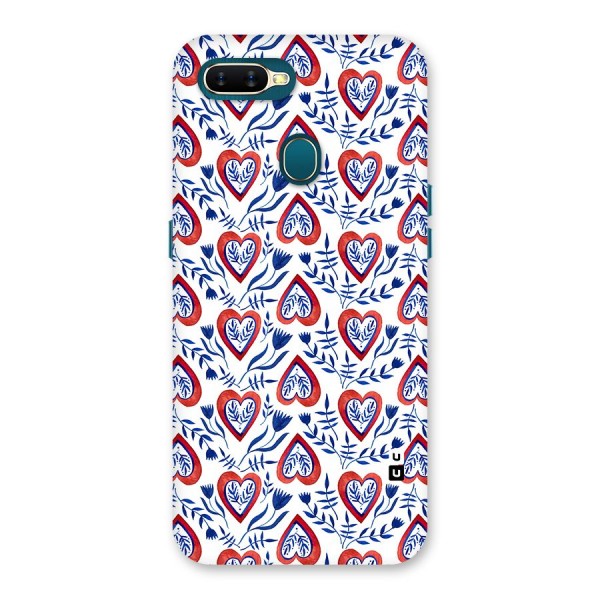 Wrapping Hearts Pattern Back Case for Oppo A7