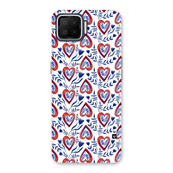 Wrapping Hearts Pattern Back Case for Oppo F17