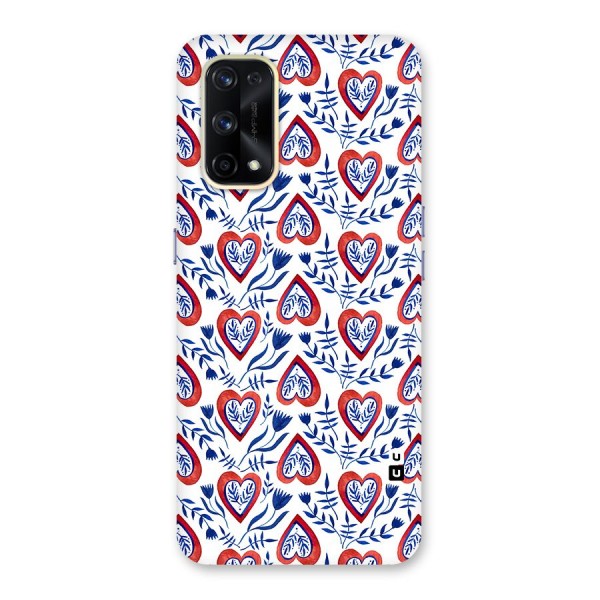 Wrapping Hearts Pattern Glass Back Case for Realme X7 Pro