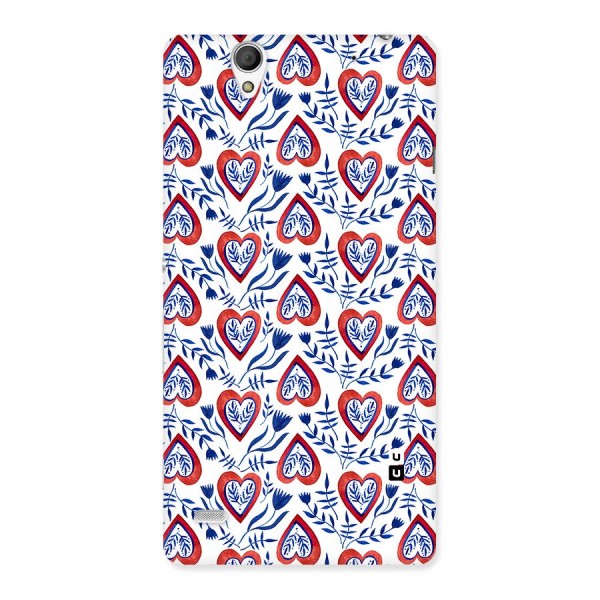 Wrapping Hearts Pattern Back Case for Sony Xperia C4