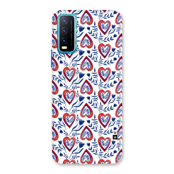 Wrapping Hearts Pattern Back Case for Vivo Y12s