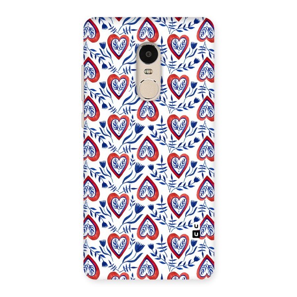 Wrapping Hearts Pattern Back Case for Xiaomi Redmi Note 4