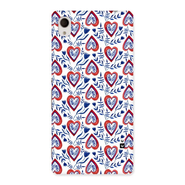 Wrapping Hearts Pattern Back Case for Xperia M4 Aqua