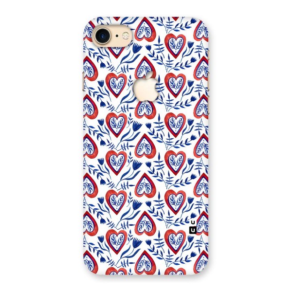 Wrapping Hearts Pattern Back Case for iPhone 7 Apple Cut