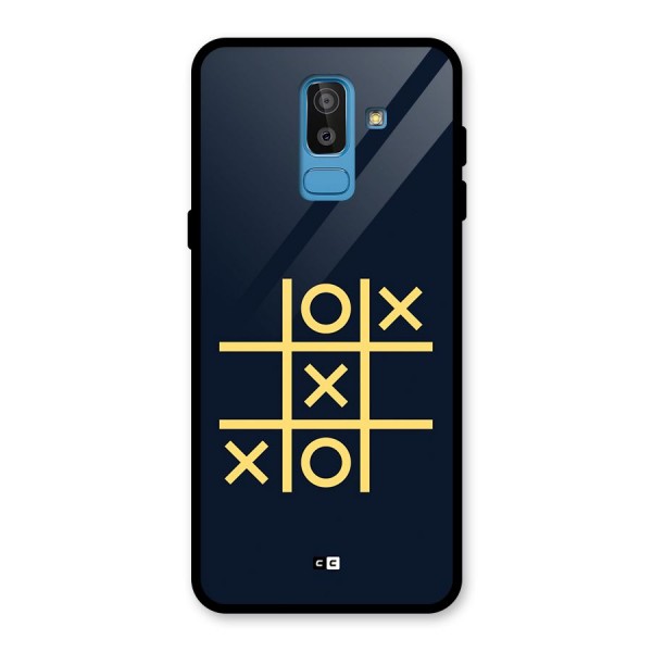 XOXO Winner Glass Back Case for Galaxy J8