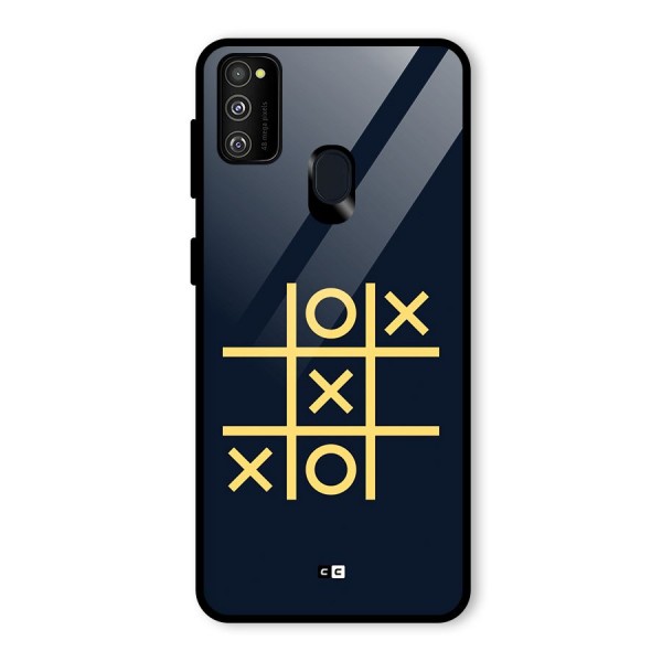 XOXO Winner Glass Back Case for Galaxy M21