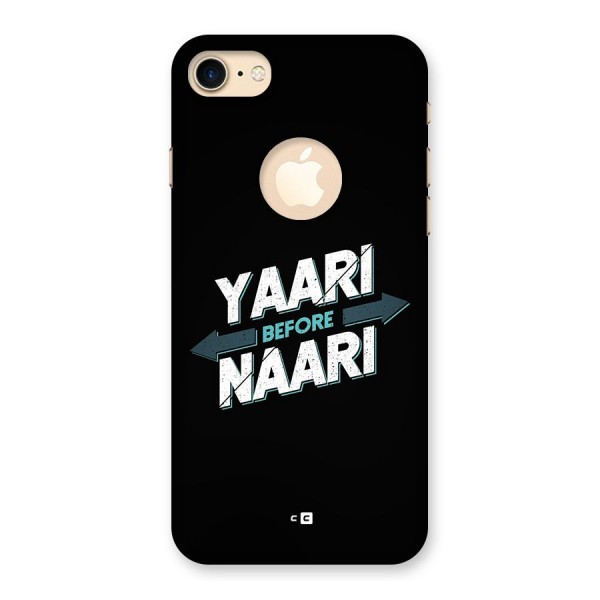 Yaari Naari Back Case for iPhone 8 Logo Cut