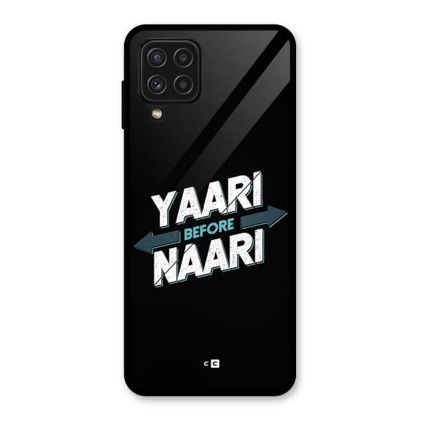 Yaari Naari Glass Back Case for Galaxy A22 4G