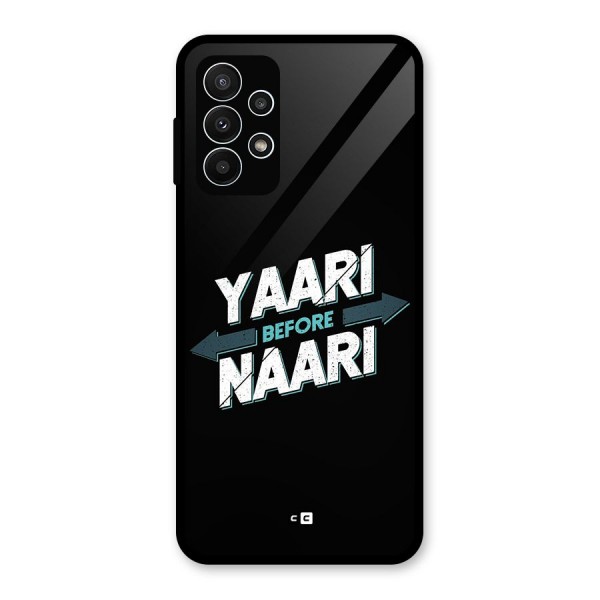 Yaari Naari Glass Back Case for Galaxy A23