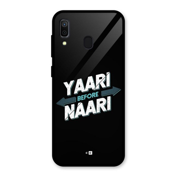 Yaari Naari Glass Back Case for Galaxy A30