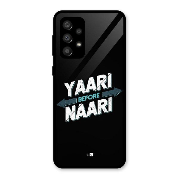 Yaari Naari Glass Back Case for Galaxy A32