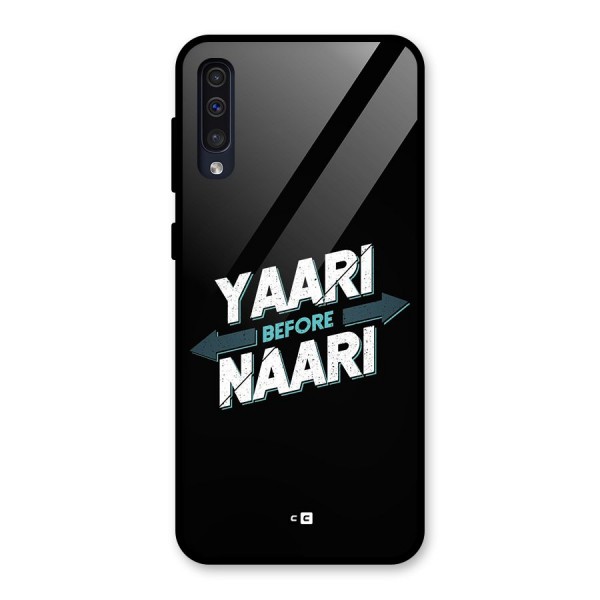 Yaari Naari Glass Back Case for Galaxy A50s