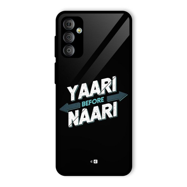 Yaari Naari Glass Back Case for Galaxy F23