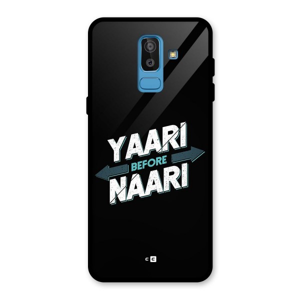 Yaari Naari Glass Back Case for Galaxy J8