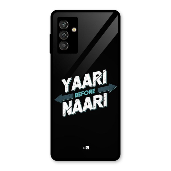 Yaari Naari Glass Back Case for Galaxy M13