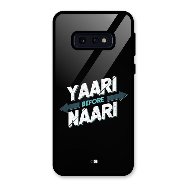 Yaari Naari Glass Back Case for Galaxy S10e