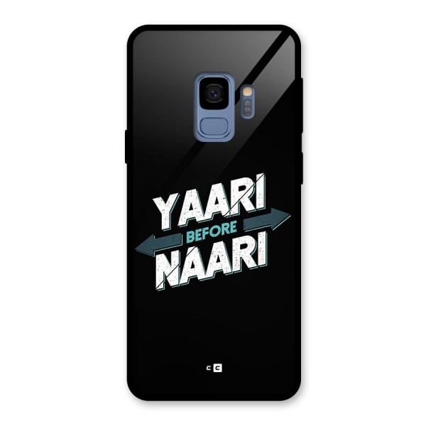 Yaari Naari Glass Back Case for Galaxy S9