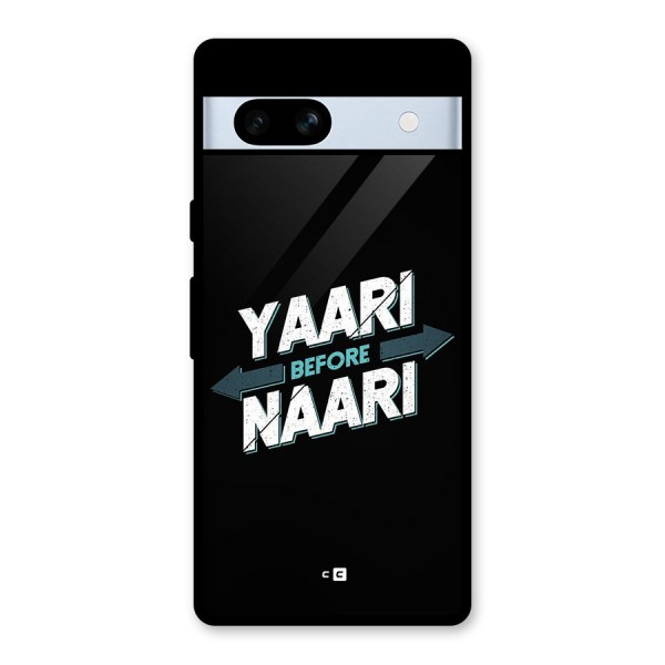 Yaari Naari Glass Back Case for Google Pixel 7a