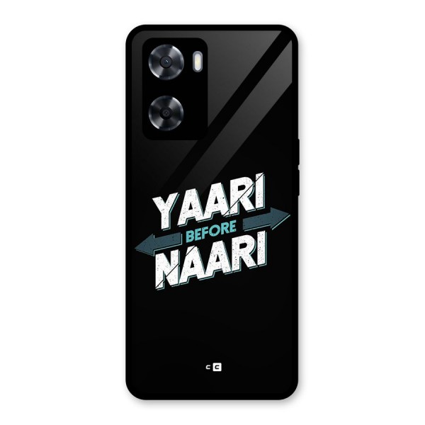 Yaari Naari Glass Back Case for Oppo A57 2022