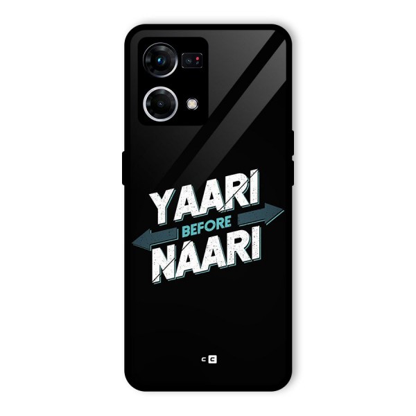 Yaari Naari Glass Back Case for Oppo F21 Pro 4G