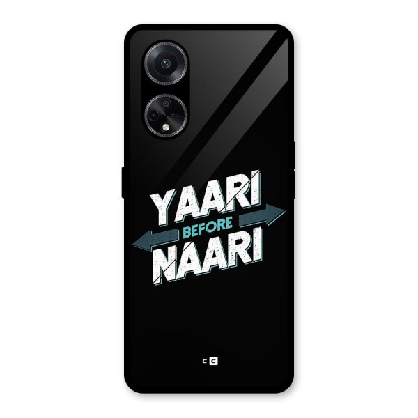 Yaari Naari Glass Back Case for Oppo F23