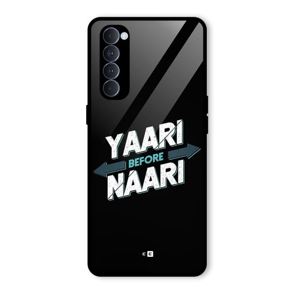 Yaari Naari Glass Back Case for Oppo Reno4 Pro