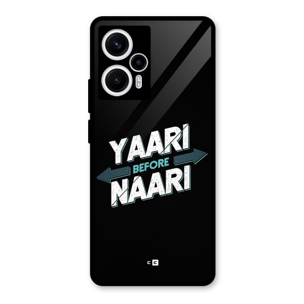 Yaari Naari Glass Back Case for Poco F5