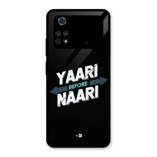 Yaari Naari Glass Back Case for Poco M4 Pro 4G