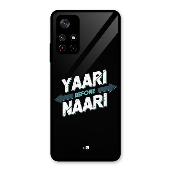 Yaari Naari Glass Back Case for Poco M4 Pro 5G