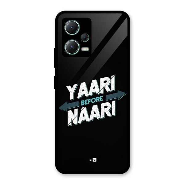 Yaari Naari Glass Back Case for Poco X5