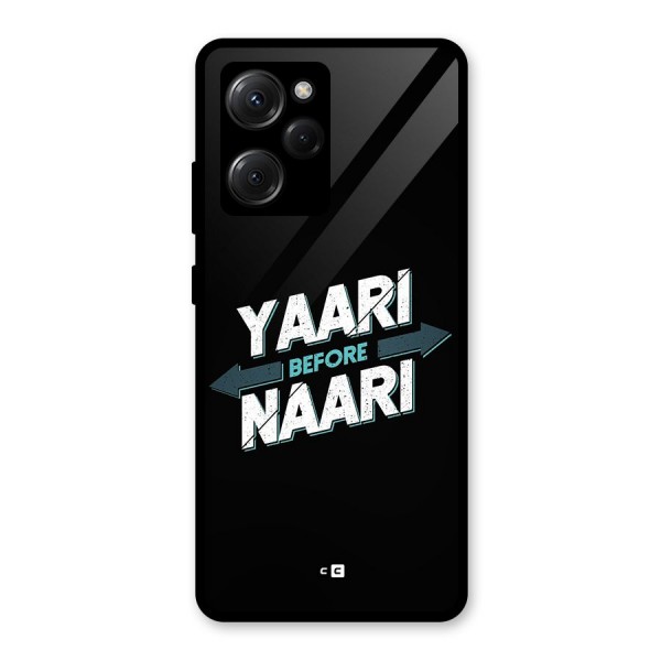 Yaari Naari Glass Back Case for Poco X5 Pro