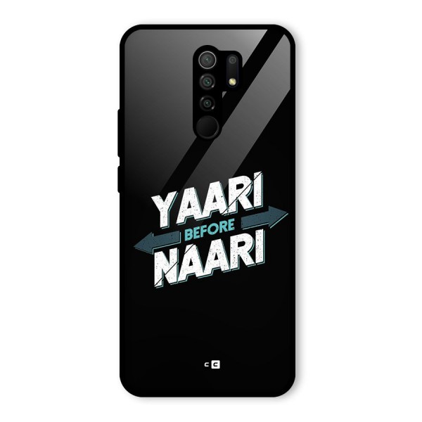 Yaari Naari Glass Back Case for Redmi 9 Prime