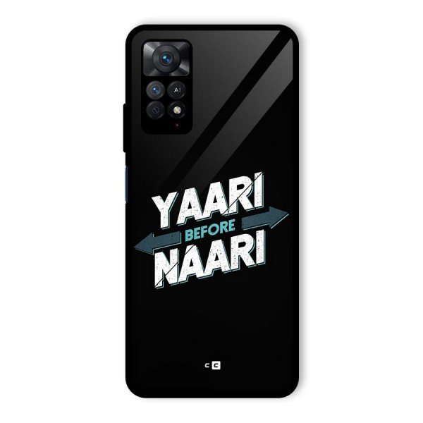 Yaari Naari Glass Back Case for Redmi Note 11 Pro