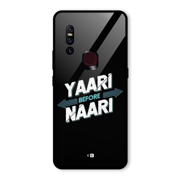 Yaari Naari Glass Back Case for Vivo V15