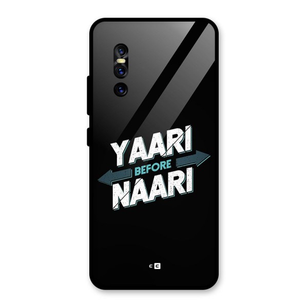 Yaari Naari Glass Back Case for Vivo V15 Pro