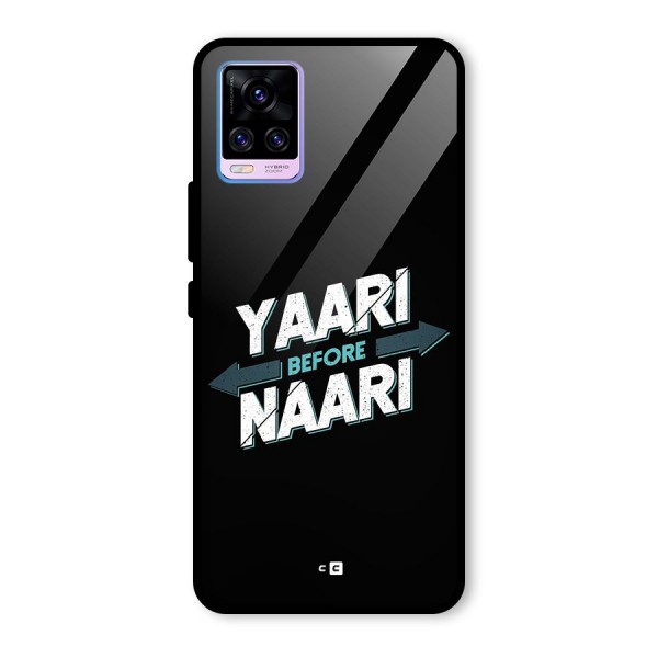 Yaari Naari Glass Back Case for Vivo V20 Pro