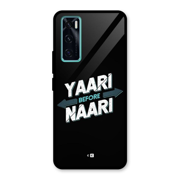 Yaari Naari Glass Back Case for Vivo V20 SE